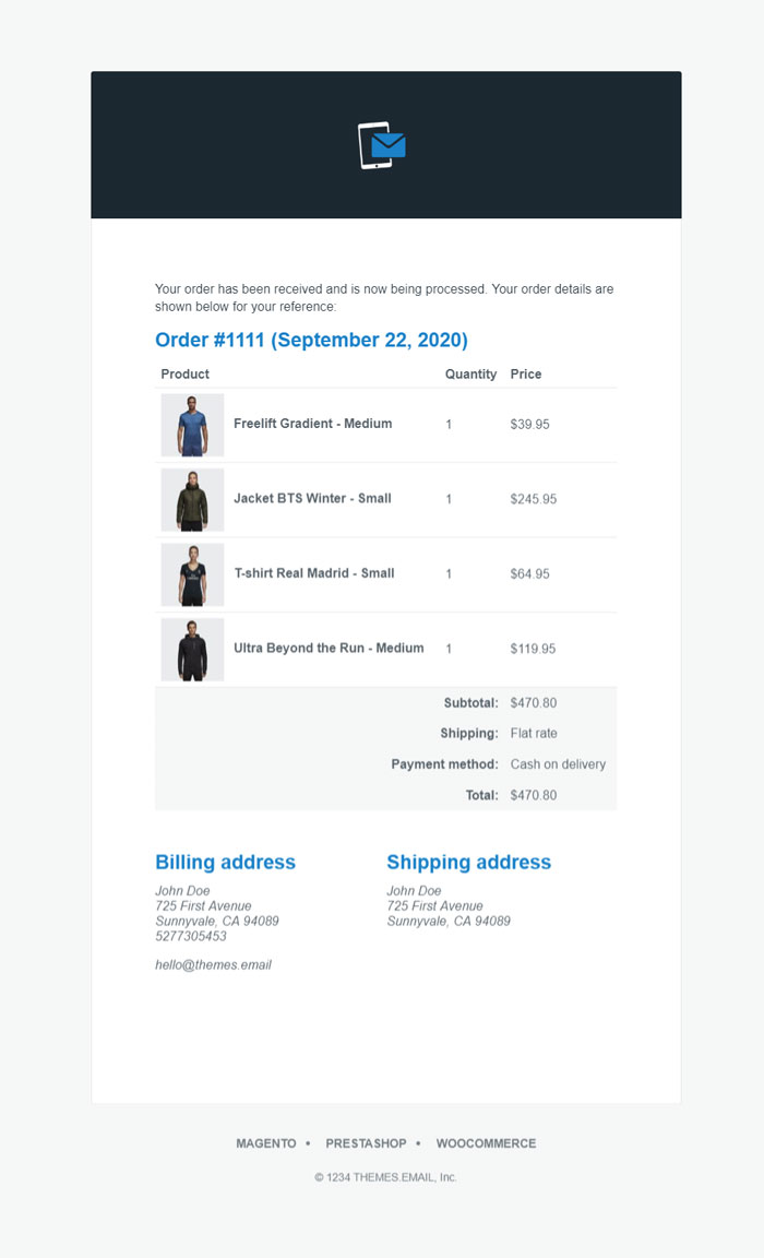 GIT WooCommerce Email Template